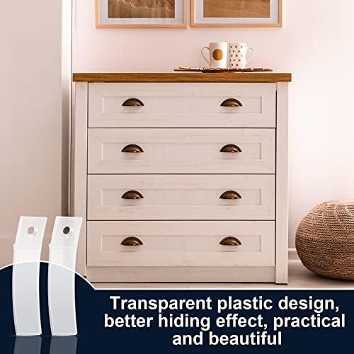 Gaveta não deslizante para que as rolhas de gaveta de plástico PVC limpo para cômoda com parafusos de aço inoxidável para móveis