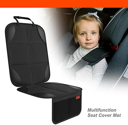 Protetor de assento de carro de Luckybay, 2 Pacote de assentos infantis Protetor XL Tamanho com estofamento mais grosso e apoio não