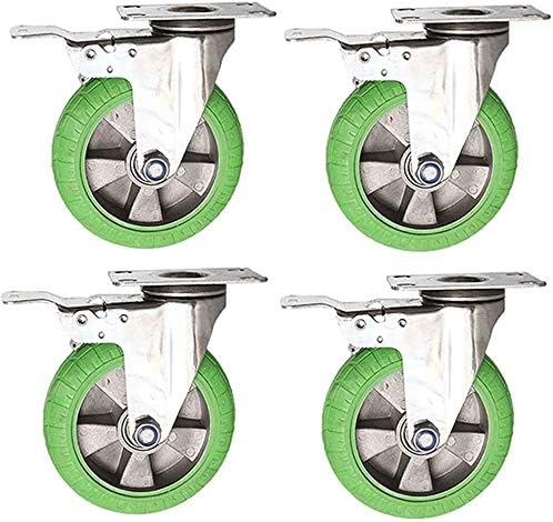 Z Crie projetos de gente de design de 4 giratórios de borracha de borracha para serviço pesado Substituição de giro de móveis, com travas de freio, para gotas giratórias de dispositivos mecânicos