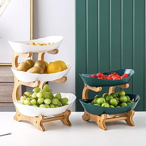Placas de mesa para servir placas de jantar utensílios de madeira particionados lanche bolo de doce stand tigela pratos de frutas de frutas