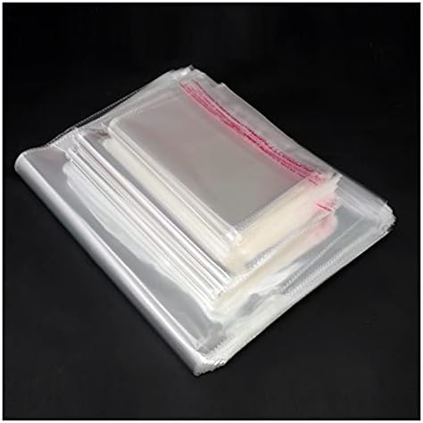 Shukele daizi823 100pc/pacote adesivos opp adesivos autoadesivos sacolas plásticas transparentes de jóias sacos de embalagem