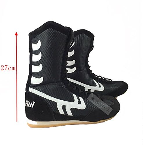 Sapatos de luta livre diurnos botas de boxe de borracha sapatos de treinamento de combate para homens e mulheres