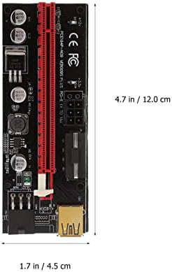 Mobestech Cabos Adaptador Extensão do cabo PC 2 Define PCI- PCI Express Express Pci- E 1x a 16x Adaptador PCi- E Adaptador de mineração E 1x ao computador Adaptador PC Extensão