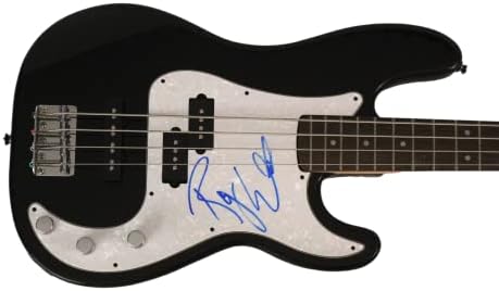 Roger Waters assinou autógrafo preto em tamanho grande Fender Electric Bass Guitar D com James Spence JSA Carta de Autenticidade - Pink Floyd com Nick Mason e David Gilmour - O Piper nos portões do Amanhecer, um maduse Mistura, obscurecida por nuvens, o lado sombrio da lua, gostaria que você esti