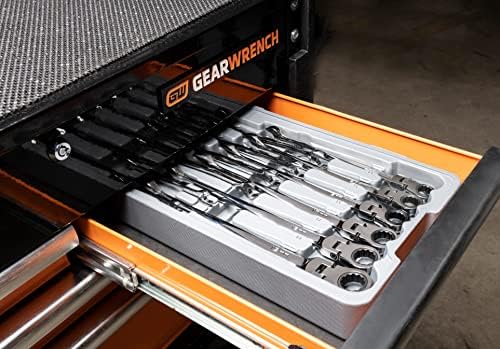 Gearwrench 12 PC. 12 pt. XL X -BEAM Flex Head Ratcheting Combination Combining Conjunto, Metric - 85288