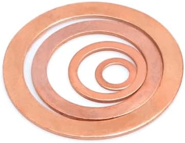 5pcs M24 Ultra-Fiin Copper Washers plana Juntas da arruela Cuprum Junta de 26 mm 28 mm de diâmetro externo de 1,2 mm-2