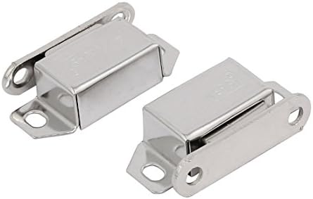 Aexit 2pcs 36mmx17mmx9mm hardware de construção de aço inoxidável porta de captura de porta de captura Tone de prata Modelo: