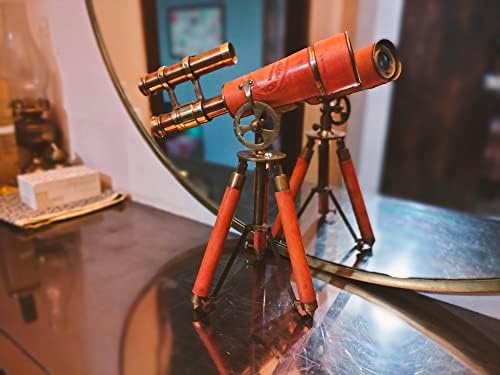 Uma mesa de decoração telescópio vintage marinho presente funcional colecionável itens de presente