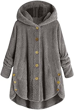 Casacos osmuais para mulheres casaco de lã para mulheres plus size blogues de pelúcia com capuz casaco solto casaco de lã