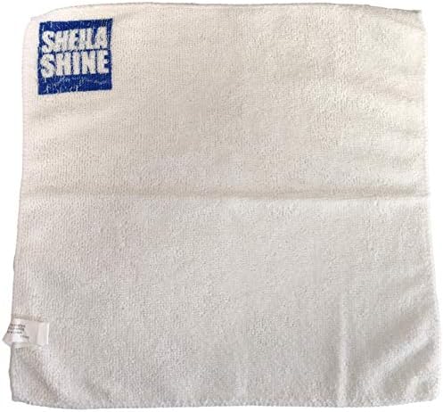 Sheila Shine Pan para aço inoxidável | Limpa e polimento ao mesmo tempo | Pano de limpeza de microfibra | Alcance um brilho