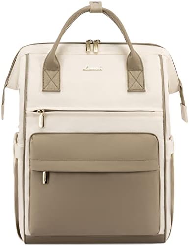 Backpack de laptop LoveVook Purse para mulheres Bolsa de enfermagem de professores à prova d'água, bolsa de laptop de 17,3 polegadas