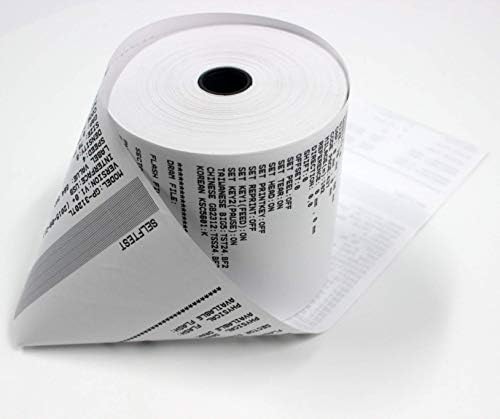 2 1/4 x 50 Roldes de recibo de papel térmico 2,25 x 50 pés POS Caixa registradora encaixa todos os terminais de cartão de crédito