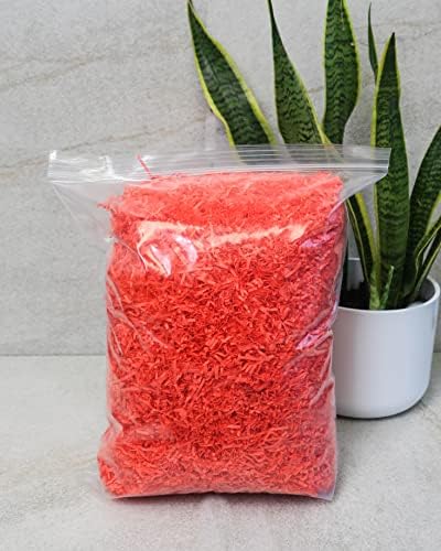 Magicwater Supply Soft & Fin Cut Paper Shred Filler para embrulho de presentes e recheio de cesta - laranja