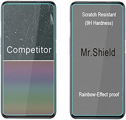 Mr.Shield [3-Pack] projetado para o OnePlus Nord N200 5G [vidro temperado] [vidro Japão com dureza 9H] Protetor de tela com substituição ao longo da vida