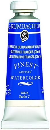 Grumbacher Finest Watercolor Paint, 14ml/0,47 oz., Delft Blue