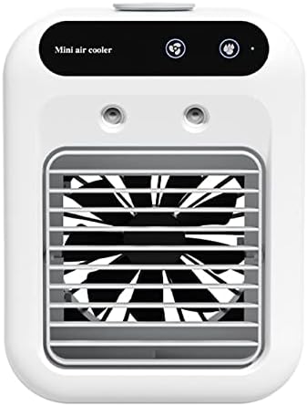 Ieudns portátil ar condicionado de resfriamento ventilador pessoal evaporativo de ar resfriador de ar ventilador de água com 2 velocidades e 2 spray