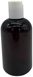 Fazendas naturais 4 oz âmbar Boston BPA Garrafas grátis - 6 pacote de contêineres de reabastecimento vazio - óleos essenciais