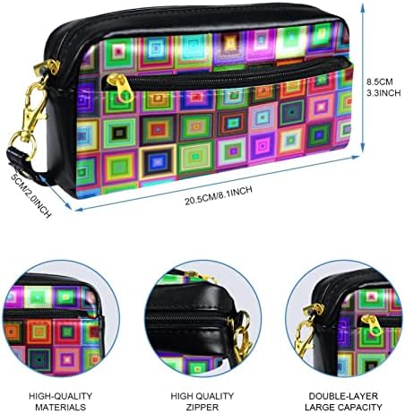 Tbouobt Gifts for Men Mulheres Bolsas de maquiagem Bolsa de higiene pessoal Sacos de cosméticos, cubos coloridos modernos