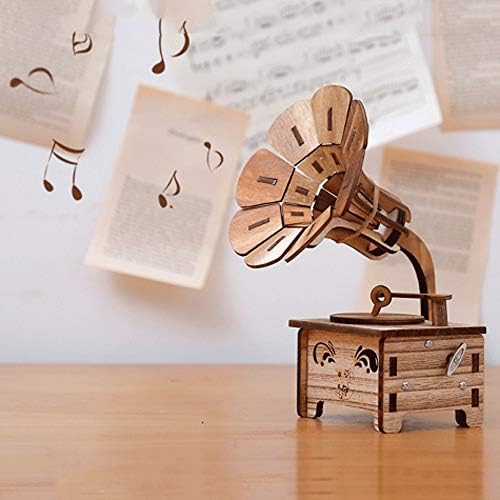 WPYYI WOODEN PHONOGRAGE MUSIC Box Box Creative Children Girl Girl Girls Home Decoration Ordens