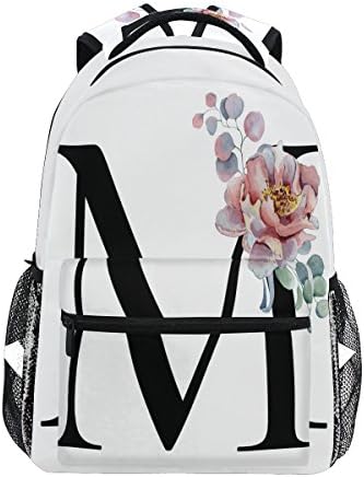 Carta de Tropicallife M com mochilas de flores para o ombro da mochila de ombro Backpack Daypack Sacos casuais