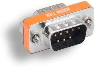 Kentek mini db9 masculino para masculino m/m serial/at null modem mini adaptador trocador de trocador rs-232 crossover