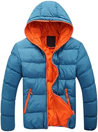 Jaqueta de sopramento masculino de fitness cargo pesado jaqueta de lã de outono contraste de inverno contraste com capuz grosso com capuz jaqueta