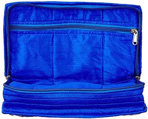 Kuber Industries Cotton Jewellery Organizer, azul