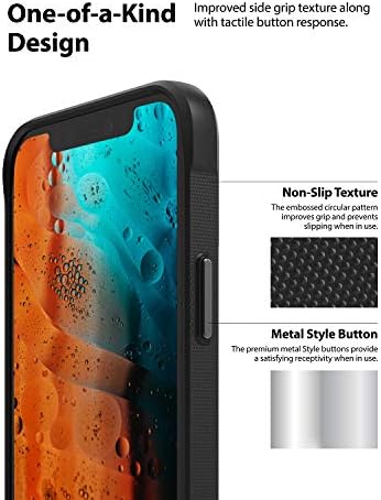 Ringke Onyx Case compatível com o iPhone 12, compatível com o iPhone 12 Pro, capa de back do telefone de aderência à prova de choque durável e resistente para 6,1 polegadas - preto
