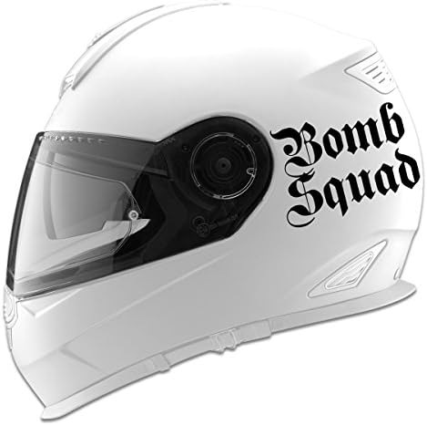 Bomb Squad Parody Auto Car Racing Motorcycle Helmet Decal