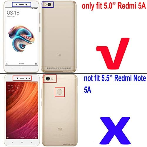 Caso Scimin para Redmi 5A, caso híbrido para Redmi 5a, capa dura de casca dura com dica de camada dupla, com Kickstand por 5,0