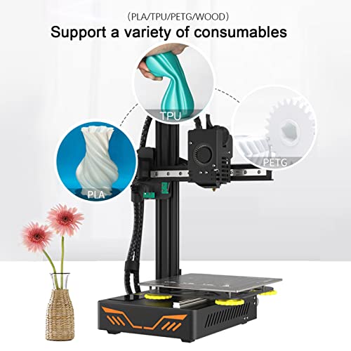 Impressora 3D pequena, impressora 3D de tela de toque de curto alcance, refrigeração rápida de alta precisão 3D Suporte de impressora Multi Luguages ​​Home 3D Equipamento