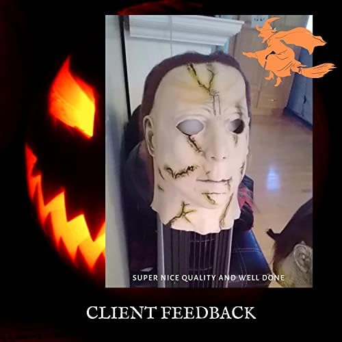 Michael Myers Mask - Decorações de Halloween para Partido do Lawn Home - Indoor/Outdoor Hallowmas Festa de Festas de Latex Horror