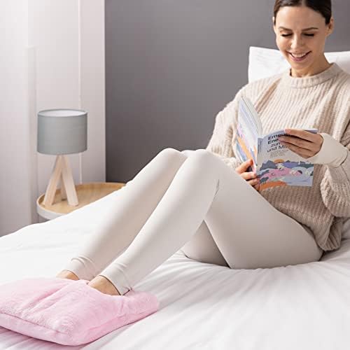 Navaris Electric Foot mais quente - Slippers aquecidos almofada para pés quentes para aquecimento da cama abaixo da mesa - aquecedores