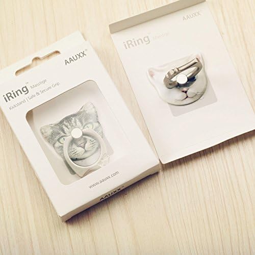 Iring 580-0002 Ring de gato fofo suporte para smartphones e tablets, moda aprimorada, ângulo livremente ajustável,