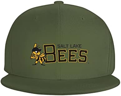 Salt Lake Bees Hats para homens Bill Flat equipado Caps Hiphop Rap Rap ajustável Baseball Trucker Hat Hat Hip Hop Cap