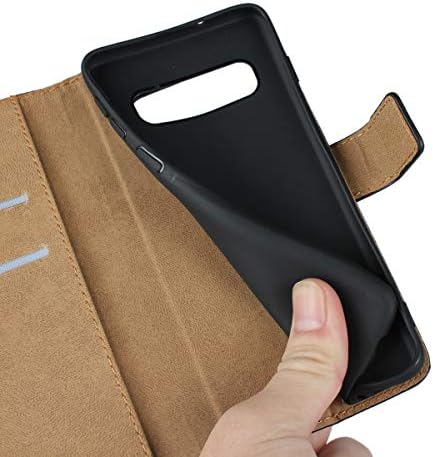 Zouzt Classic Cartle Caso Case Compatível Samsung Galaxy S10 Com Kickstand/Fechamento Magnético/Card Slot