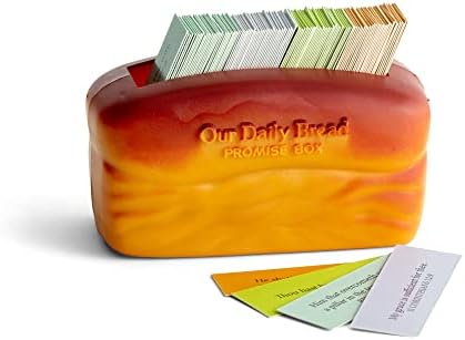 Dayspring Our Daily Bread Promise Box com cartões das Escrituras, 4 1/4 x 2 1/4 x 2 , marrom - T9651
