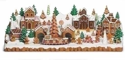 Christmas por Roman Inc, coleção de diversões, 8,75 H Mus liderou o Rev Gingerbread, Lantern, Globo de Neve, Decor de