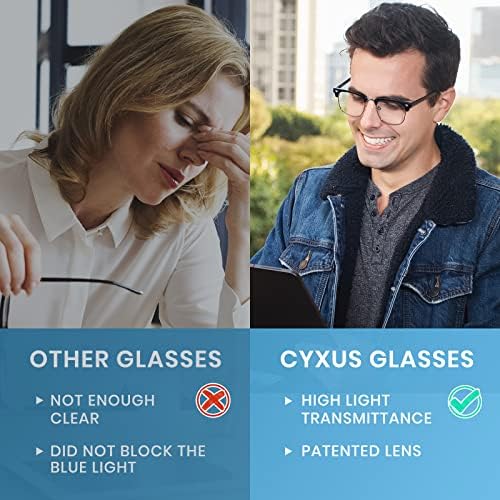 Browline clássico deisgn semi -azul óculos para homens e mulheres bloqueando os óculos de bloqueio de UV para tensão ocular do computador Anti Luz azul prejudicial entre 380nm e 450nm preto 8057