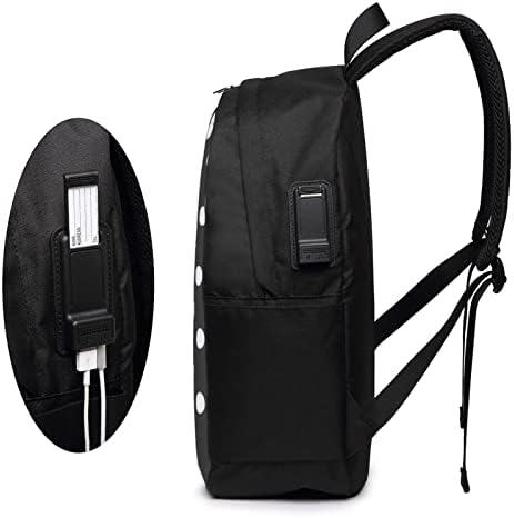 YTora Black & White Big Dot Laptop Bag, Gretos da Brandido de Negócios para Homens Mulheres, Proteção de Computador Cobertura