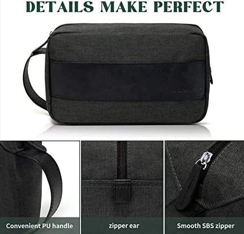 Bolsa de higiene pessoal Vorspack para homens - kit grande dopp para viajar bolsa de viagem resistente à água para