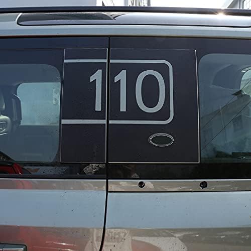 Cheya para Land Rover Defender 110 2020-2021 Carreira traseira da porta traseira Janela lateral preta 110 adesivos de decalques de