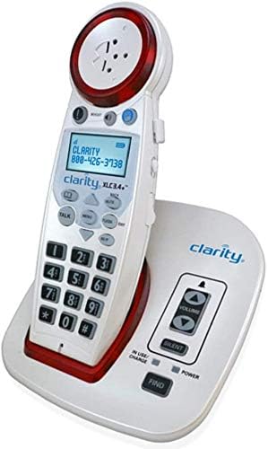 Clarity XLC3.4+ Dect 6.0 Speakerphone de botão grande extra alto com identificação de chamador falante
