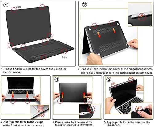 Caso McZto para compatível com MacBook Air 11 polegadas/11,6 polegadas Caso A1465/A1370 Snap protetora na cobertura