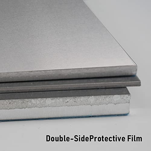 Fensores 1 PCS 6061 Placa de alumínio 3/16 de espessura x 10 x 10 Metal plana, barra plana de alumínio coberta com filme