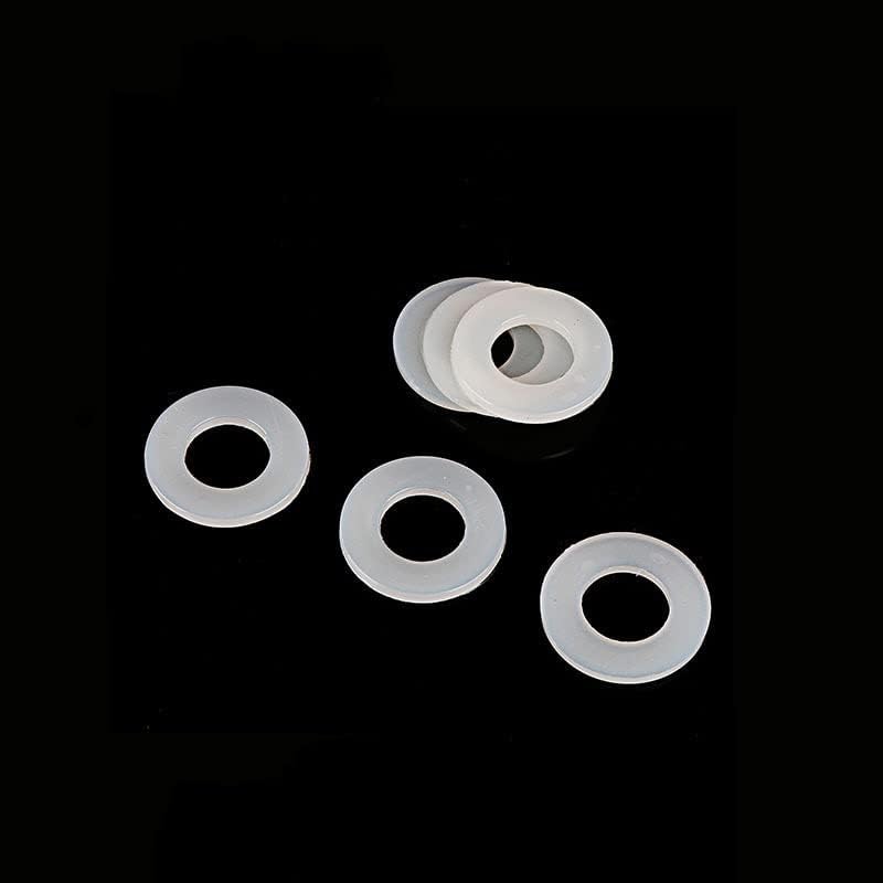 Lavadores de nylon branco preto 20/50/100pcs pretos m2 m2,5 m3 m4 m5 m6 m8 m10 m12 planing spacer anel de isolamento