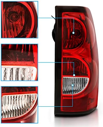 Amerilite Substituição OE Estilo Ruby Red Incandescent Carros traseiros da lâmpada de freio traseiro com lâmpada e arnês