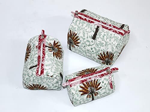 Castelo de artesanato indiano Bolsa de higiene saco de higieness Saco resistente à água Saco de cosméticos, recipiente de tamanho