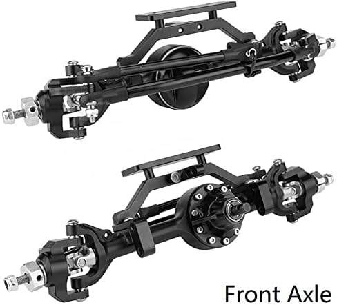 Qonia novo eixo dianteiro e traseiro de metal D90 para 1/10 RC Crawler D90 D110 Gelande II YOTA II Atualizações de eixos Peças