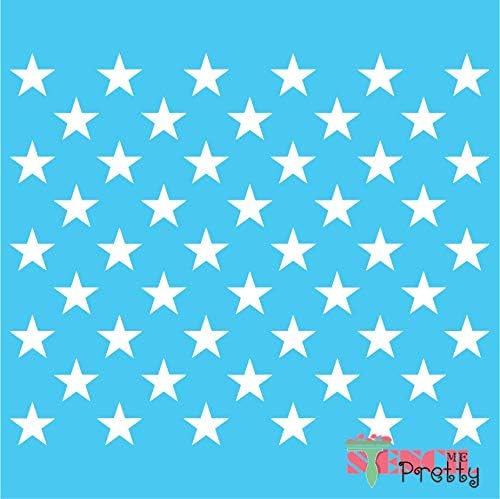 Estrela da American Flag Star para pintar o melhor vinil grande 50 estrelas estênceis patrióticos para pintar em madeira,